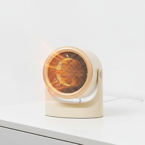 Desktop Heater - white background on desk