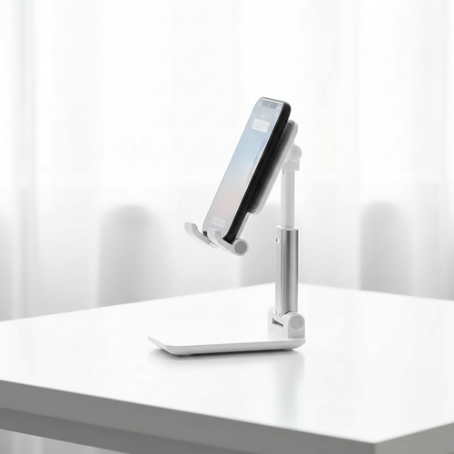 Stand with phone side view