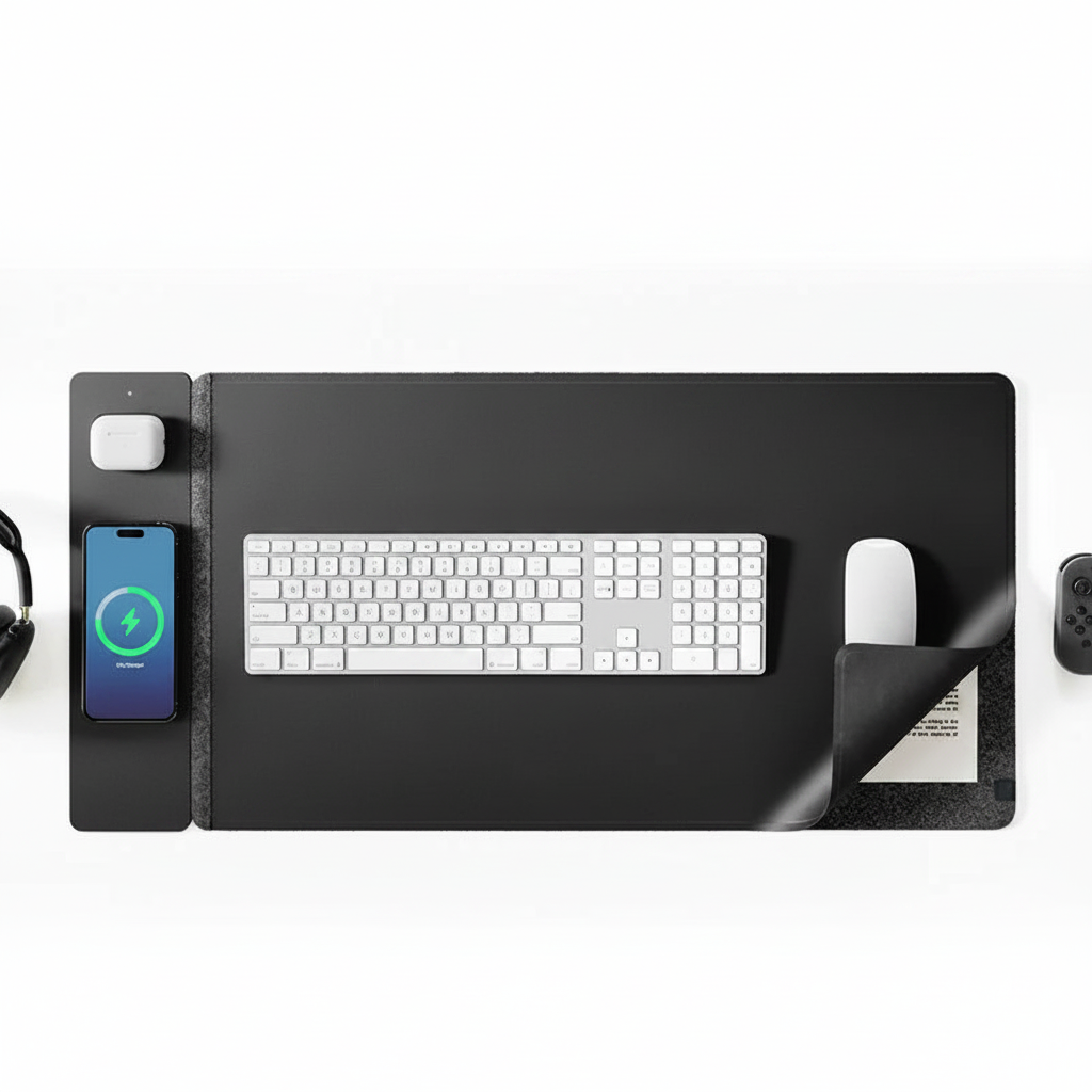 Pad top-down flat lay